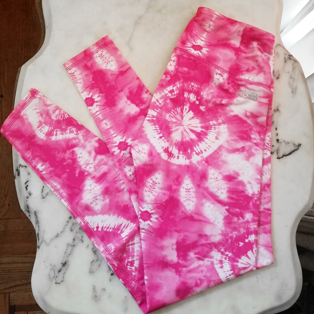 Skechers GOdri Pink Tie-Dye Leggings S